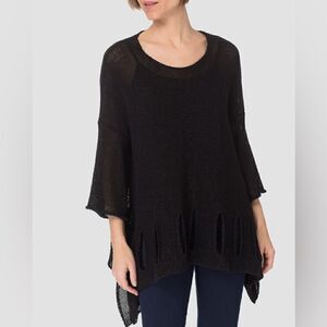 JOSEPH RIBKOFF Tunic Style Knit Handkerchief Hem Top Size S/M